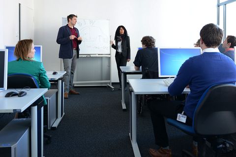 Image showing Training in one Room of the Training & Support Center at our Headquarter in Munich