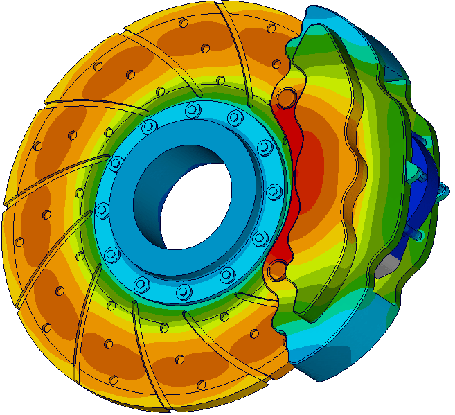 Image of Thermal Results on Brake Disc